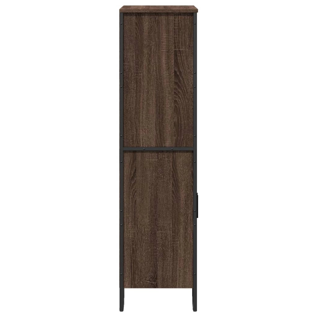 Buffet credenza cassettiera mobiletto mobile contenitore organizer cucina soggiorno salotto alto 79,5 x 35,5 x 137,5 cm legno ingegnerizzato marrone 02_0033928