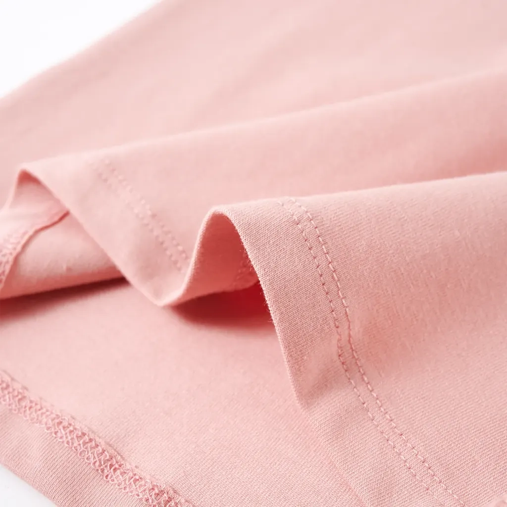 Maglietta Bambina Maniche Lunghe Rosa Chiaro 116 14086