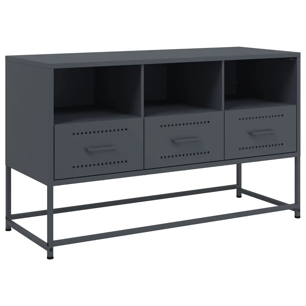 Mobile TV Antracite 100,5x39x60,5 cm in Acciaio