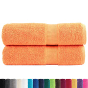 Asciugamani da bagno Premium SOLUND 2 pz Arancione 100x150 cm 600 g/m² 137383