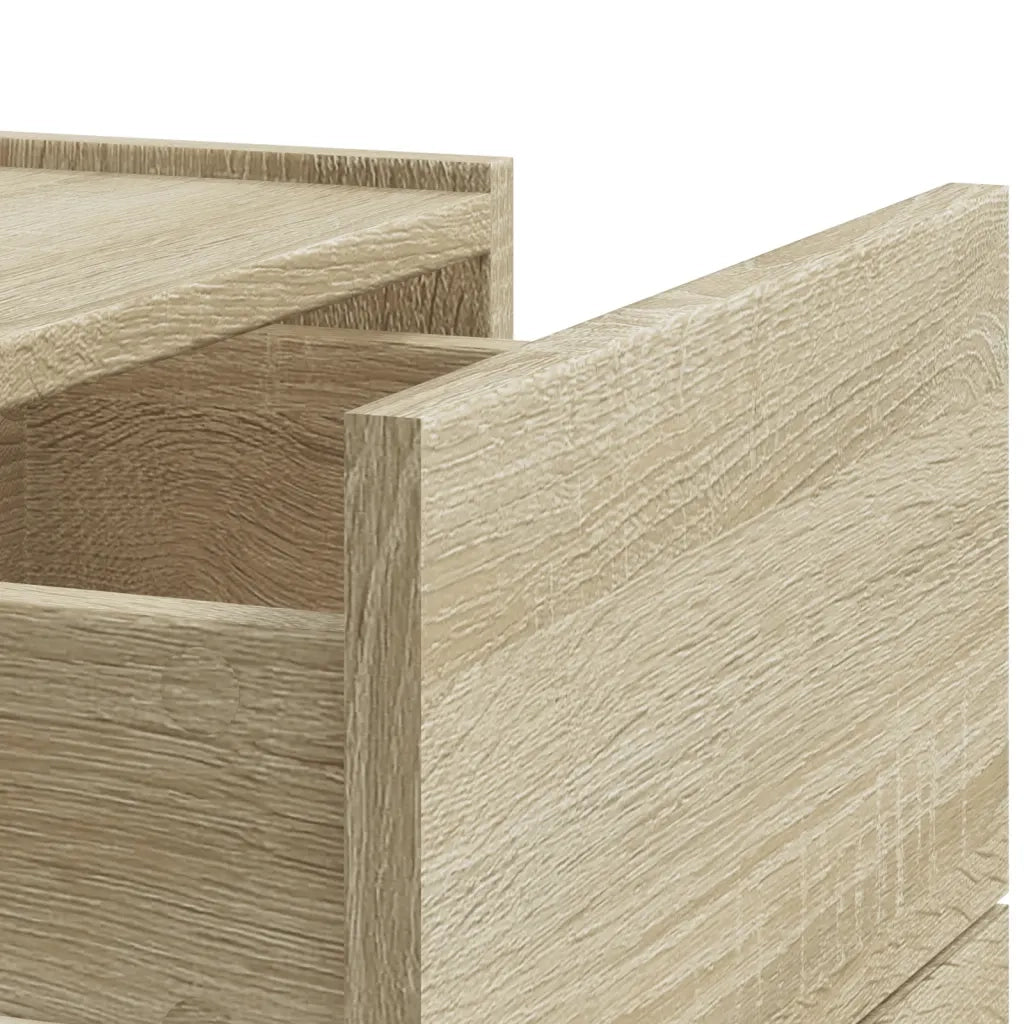 Comodino a Muro-Tavolino da notte sospeso Rovere Sonoma 45x30x35 cm 241772