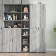 Credenza Grigio Sonoma 30x41x185 cm in Legno Multistrato 846416