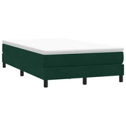 Giroletto a Molle senza Materasso Verde Scuro 120x210cm Velluto