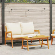 Salotto da Giardino-Set bistrot 2 Pezzo Olio Naturale Legno di Acacia Massello