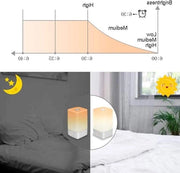Alarme svegliato con funzione di sorgere del sole e schermo touchscreen - 5 suoni naturali - portatile