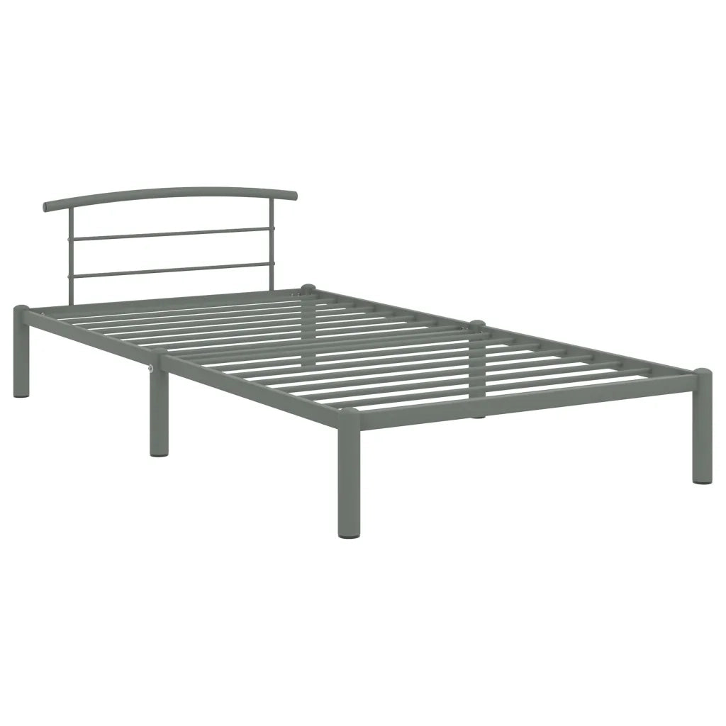 Giroletto-Struttura Letto Grigio in Metallo 90x200 cm 764068