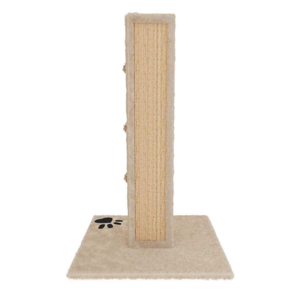 Albero per Gatto con Graffiatoio Cuccia Giocattolo Gatti Parco Giochi Tiragraffi in Sisal Naturale 80 x 45 x 45 cm (Colore Beige Dixie 30085)