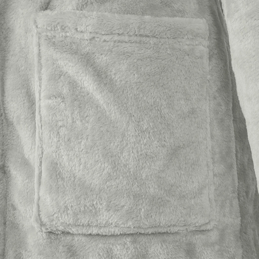 Accappatoio con Cappuccio Grigio m Flanella CFW6417988
