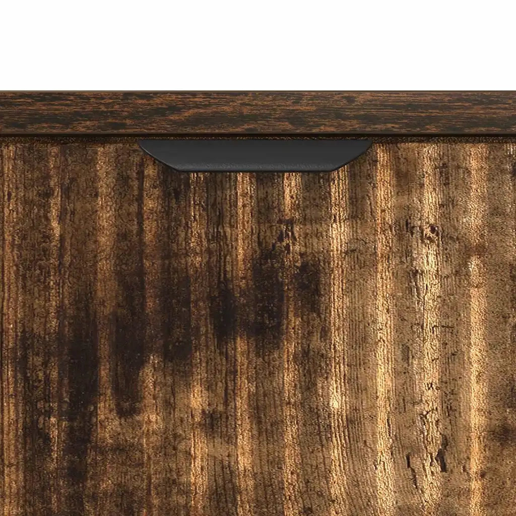 Comodino-Tavolino da notte Rovere fumo 63.5 x 36 x 61 cm Legno multistrato