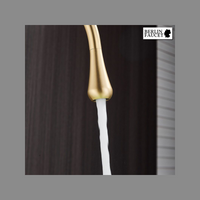 Lydia | Rubinetto da bagno Hotel Gastro oro | in acciaio inox per lavelli alti|rubinetto miscelatore 2 attacchi| Raccordo alta pressione alto bagno