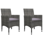 Set Mobili da Pranzo per Giardino 3 pz | Set Salotto da Giardino Grigio