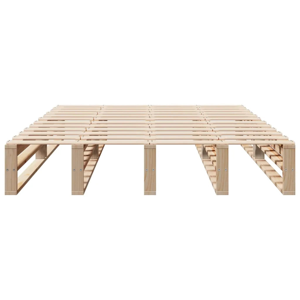 Letto senza Materasso 120x200 cm in Legno Massello di Pino