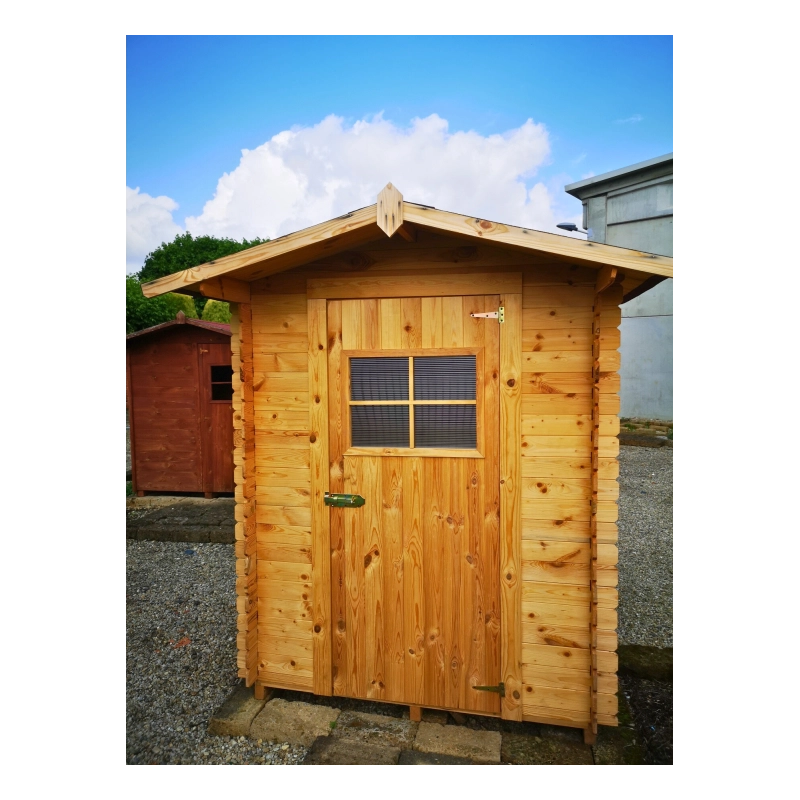 Casetta in legno per esterni con Pavimento, Sistema Block House, perline spessore 16mm  articolo BLOCK120-16  110042