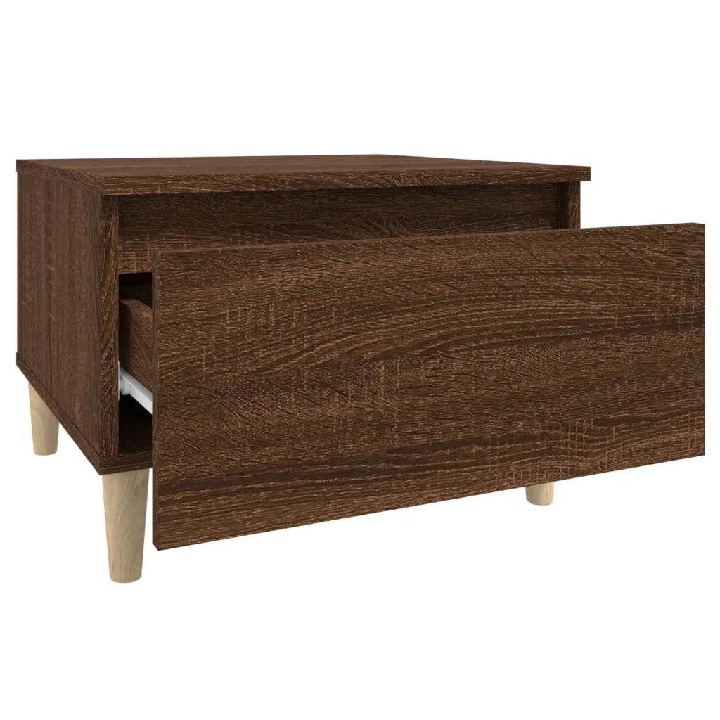 Tavolino da salotto | Tavolino da caff¨¨ | Tavolino da Soggiorno Rovere Marrone 50x46x35cm Legno Multistrato
