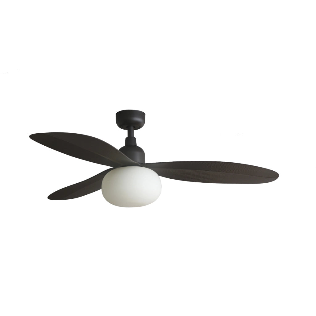 PALMA M Ventilatore da soffitto de soffitto marrone IP44 E27