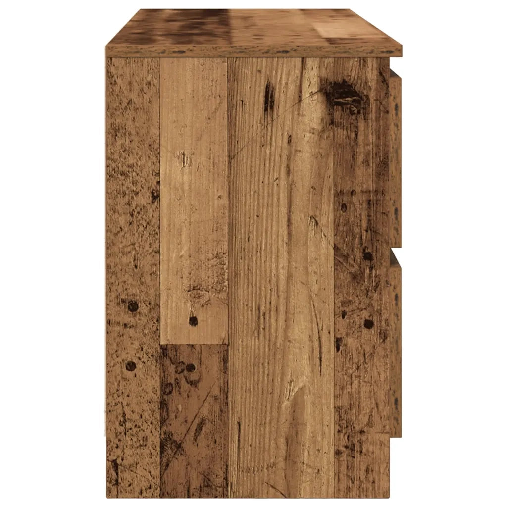 Mobile Porta TV Legno Antico 100x35x54 cm in Legno Multistrato