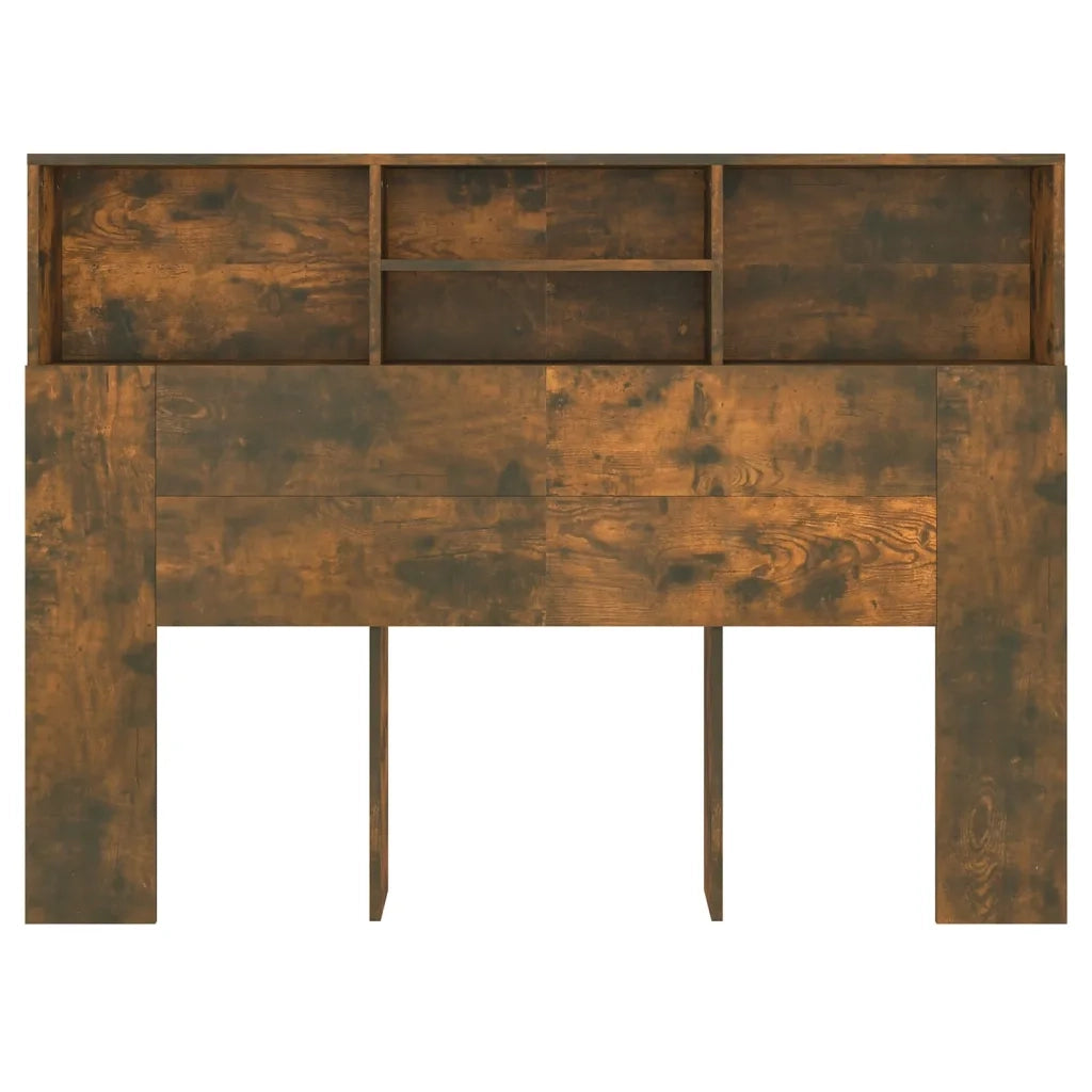 Testiera | Testata con Scomparti Rovere Fumo 140x19x103,5 cm