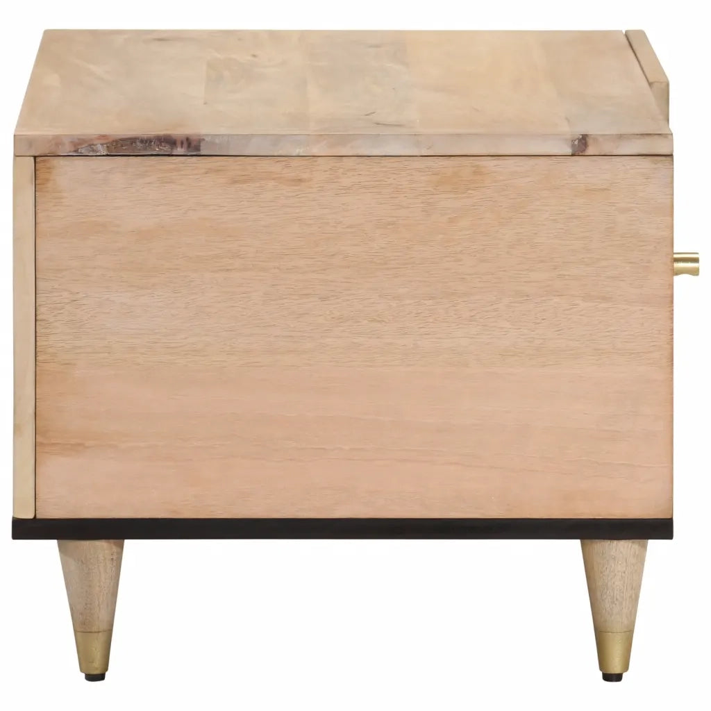 Tavolino da Salotto 80x50x40 cm Legno Massello di Mango 358252