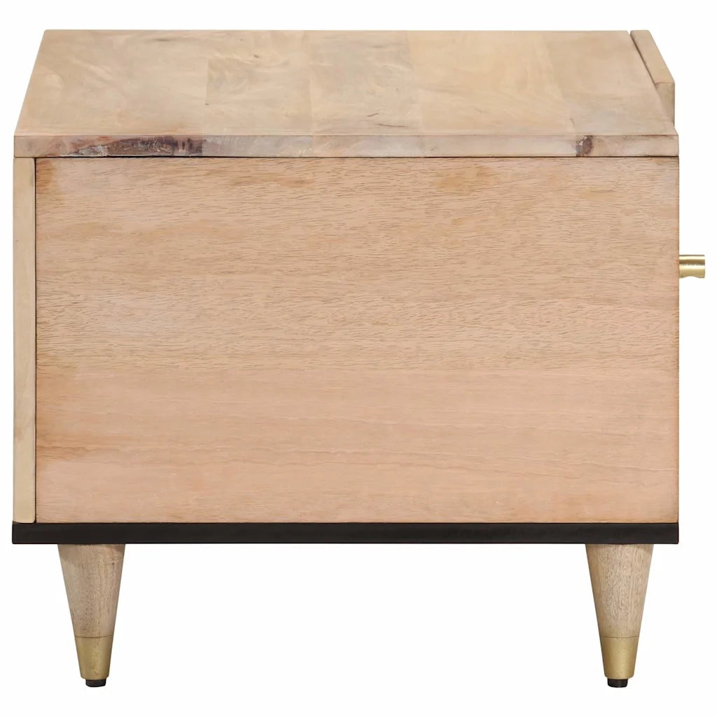 Tavolino da Salotto 80x50x40 cm Legno Massello di Mango 358252