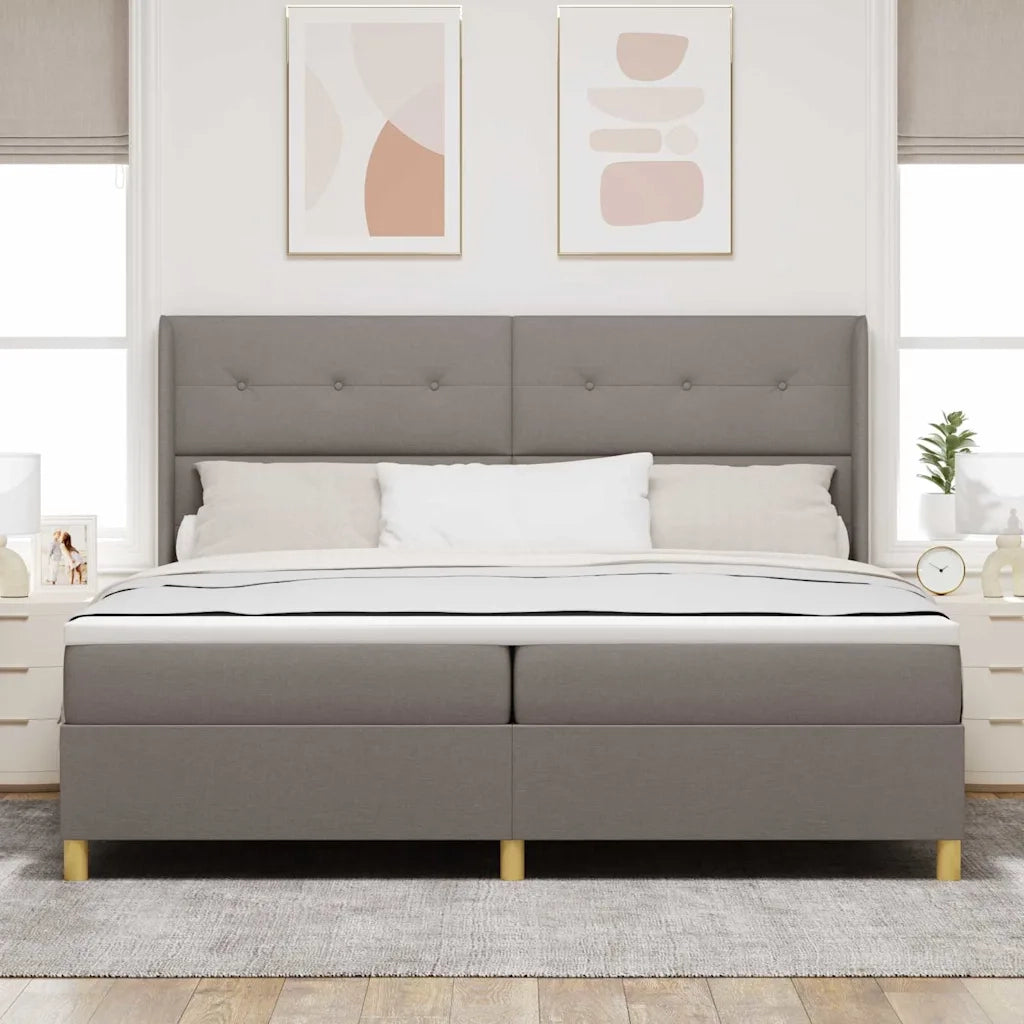 Letto a molle con materasso Talpa 200 x 200 cm Tessuto 3341858