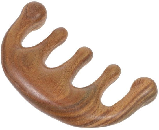 Massaggiatore per Capelli Ronde Testa - Massaggio Capelli - Spazzola per Capelli in Legno - Spazzola per Capelli Larga - Riduzione Stress - Soffice e Sicuro - Massaggiatore per Capelli Ronde Testa