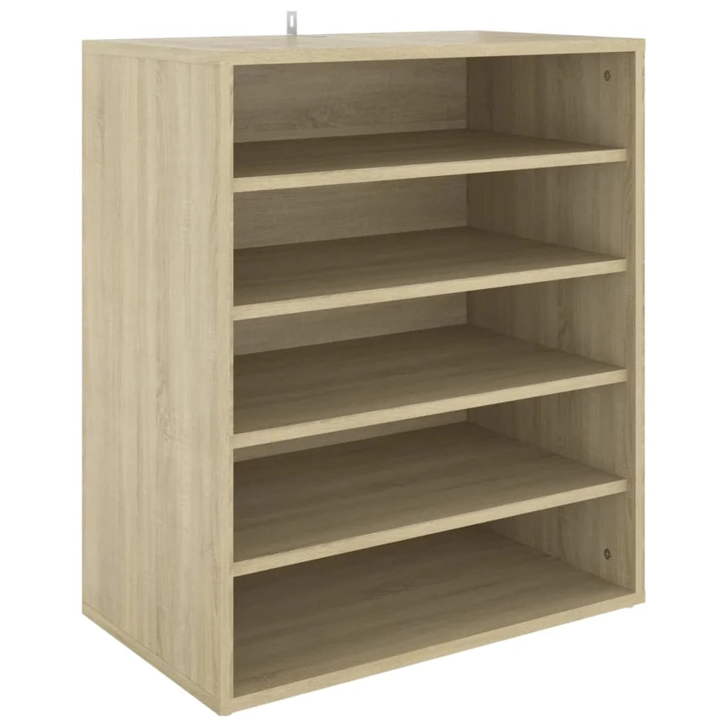 Scarpiera mobile contenitore per scarpe mobile per ingresso/corridoio/soggiorno legno Sonoma 60 x 35 x 70 cm marrone legno ingegnerizzato 02_0021716