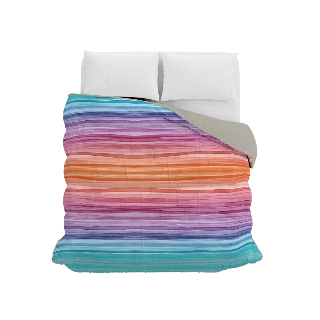 Trapunta Invernale 1 Piazza e Mezzo 180gr con Stampa in Microfibra Rainbow