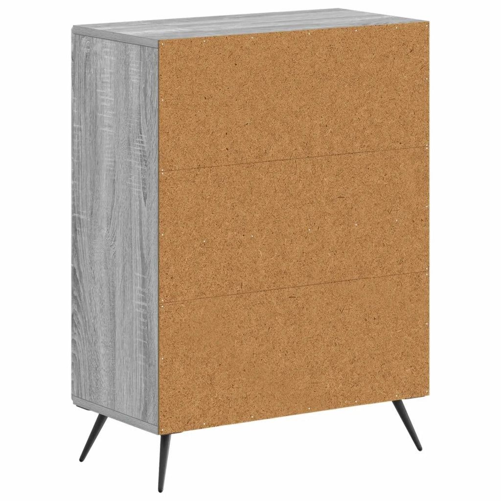 Mobiletto da Bagno BREDA Sonoma grigio 59,5 x 31 x 80 cm 897501