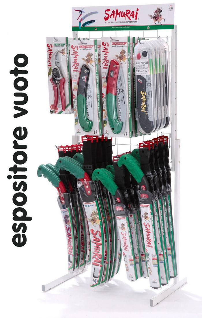 1pz samurai espositore da banco vuoto  cod:ferx.92334