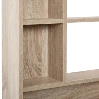 kleankin Armadietto Bagno a Specchio con Ripiani Regolabile, Specchio Bagno Contenitore con Porta Salvaspazio, Montaggio a Parete, 60x15x76 cm, Rovere