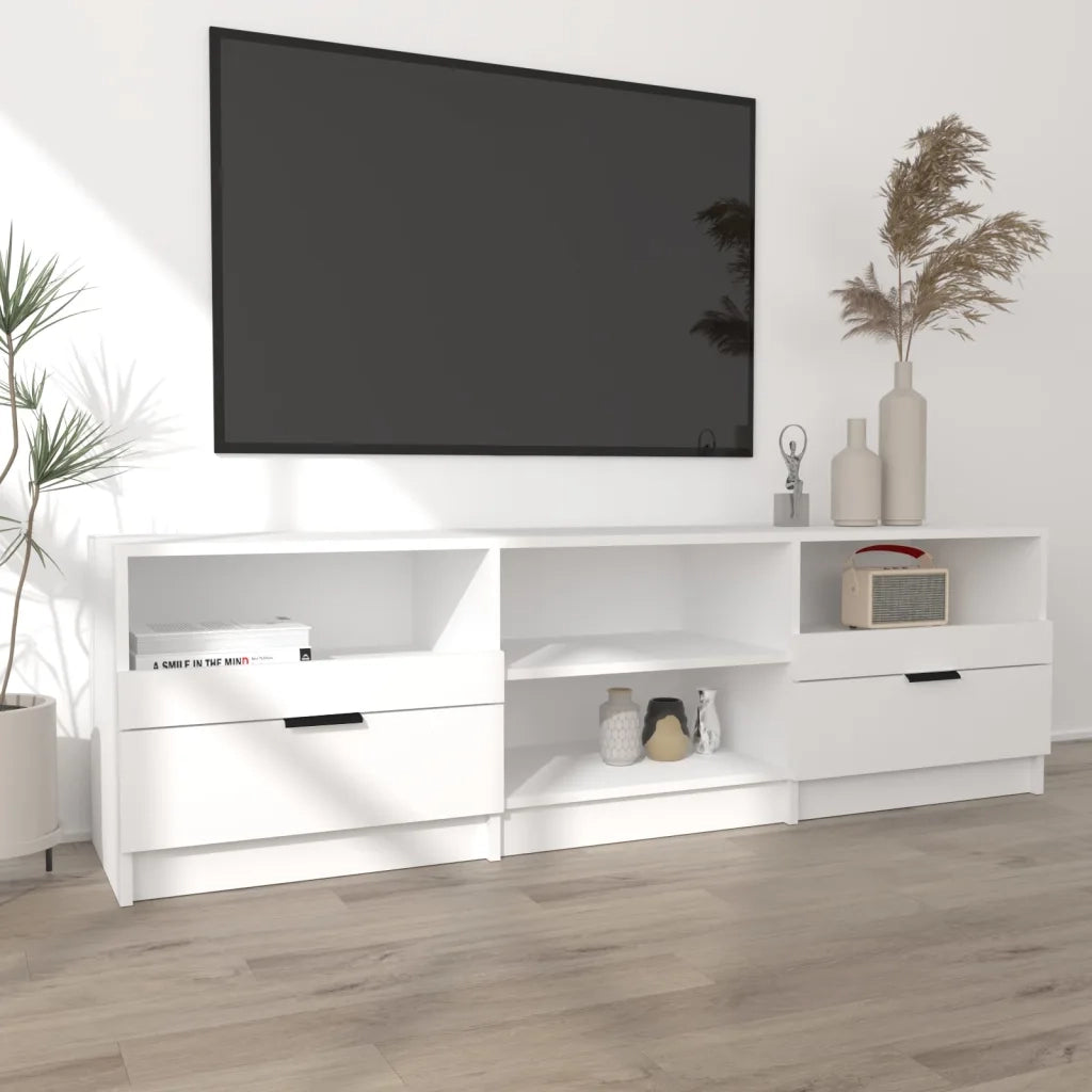 Mobile TV | Armadietto TV | Mobile Porta TV Bianco 150x33,5x45 cm in Legno Multistrato