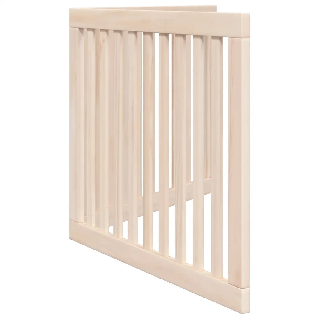 vidaXL Cancello per Cani Pieghevole 2 Pannelli 160 cm Legno di Pioppo