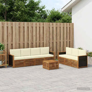 Set divani 8 pz Legno di Acacia Massello 3384101