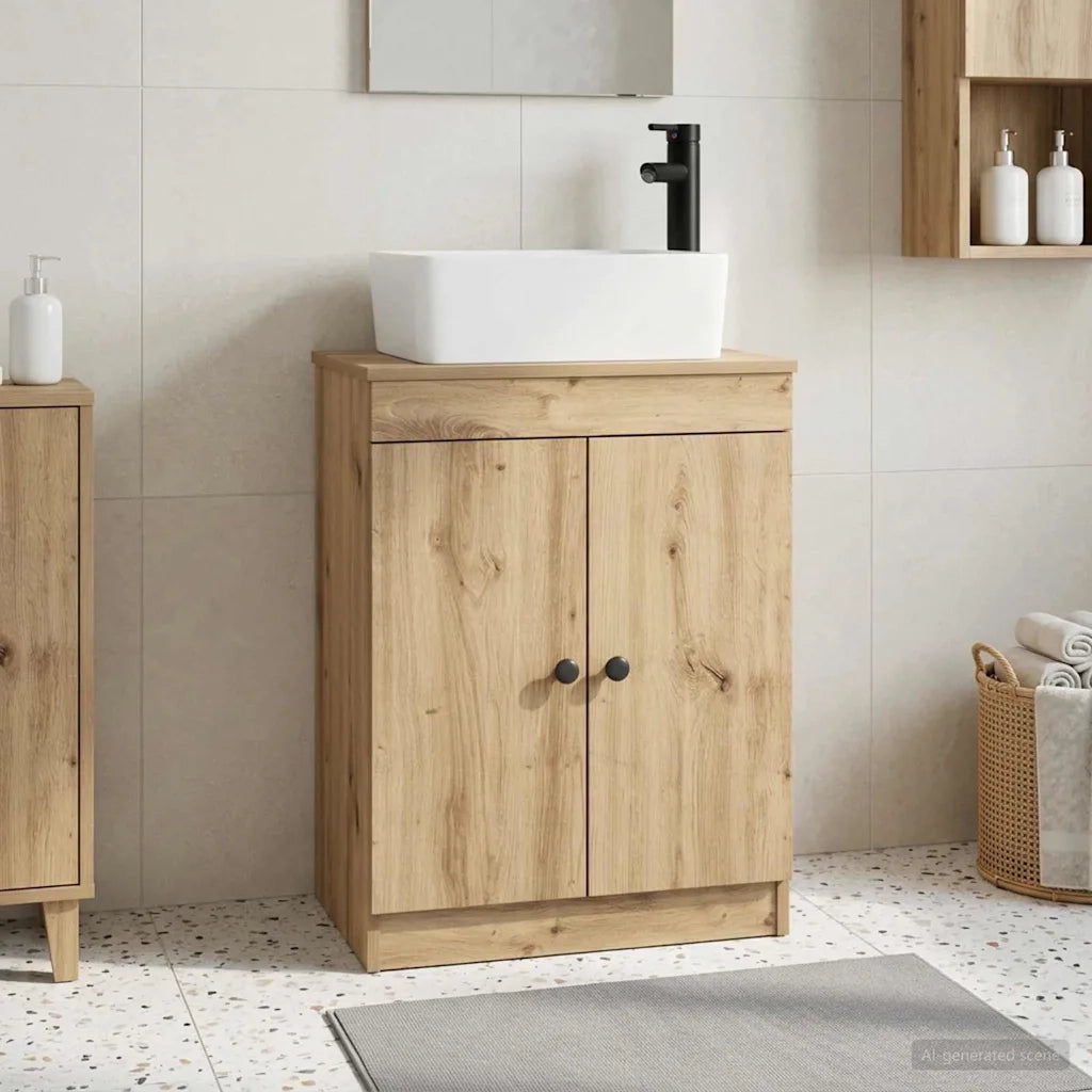 Mobile da bagno con lavabo Rovere Artigianale 54 x 35 x 83 cm 890137