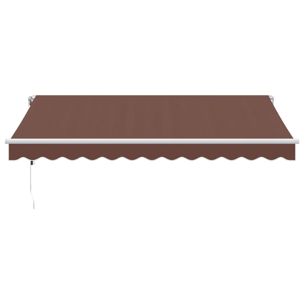 vidaXL Tenda da Sole Retrattile Automatica Marrone 350x250 cm