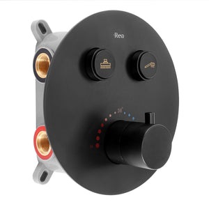 Set Doccia Da Incasso Rea Lungo Black Matt Box