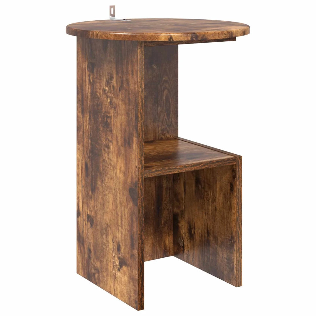 Tavolo laterale Rovere Fumo Ø 39,5 x 55 cm Legno ingegnerizzato 8001042
