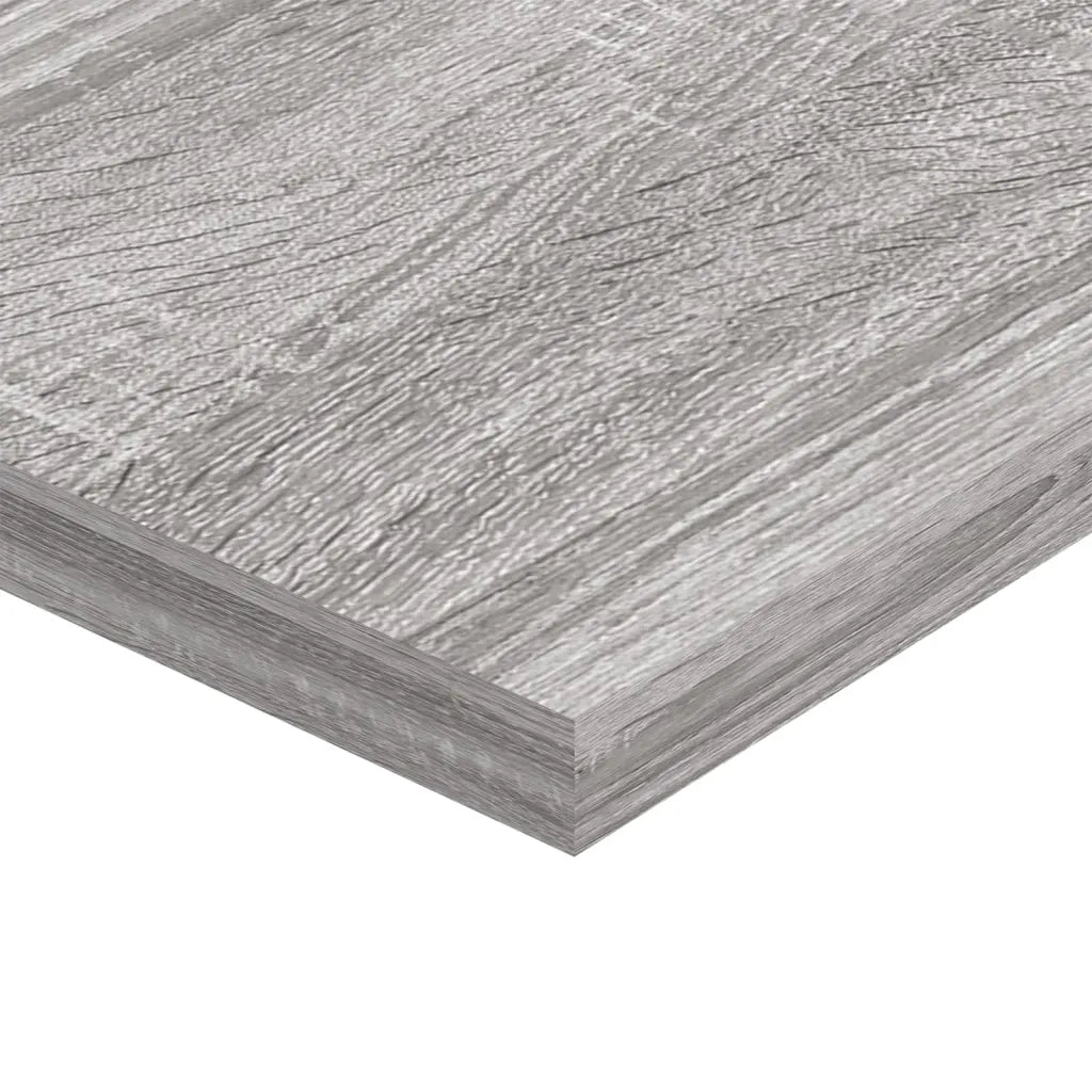 Mensole Parete 4pz Grigio Sonoma 80x20x1,5cm Legno Multistrato 838263