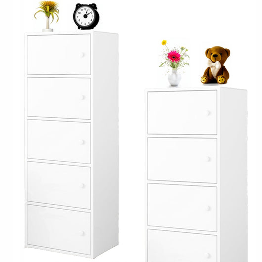 Armadietto Alto Bianco 40x24x127 cm