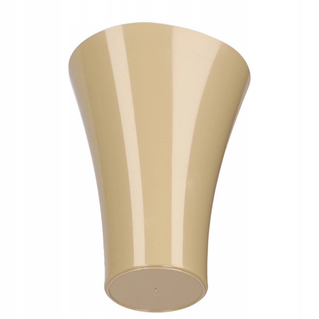 KADAX Copertura per vaso da fiori e piante, supporto per fiori in plastica beige, 16,5 cm