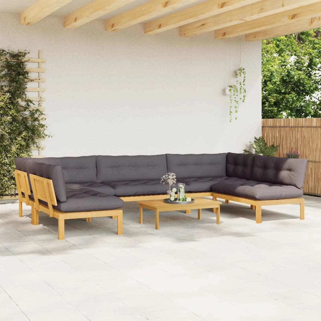 6 Pezzo Unità di divano pallet da giardino 3418299