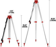 Livello Laser Portatile a Staffa in Alluminio - 1,65m - 5m - 5 Persone - Per Costruzione e Misurazione