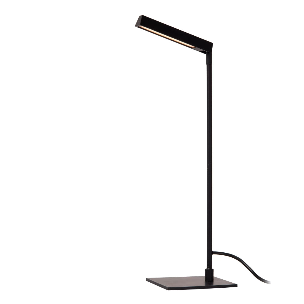 Lampada da scrivania nera LED touch dimmer Lucide Lavale