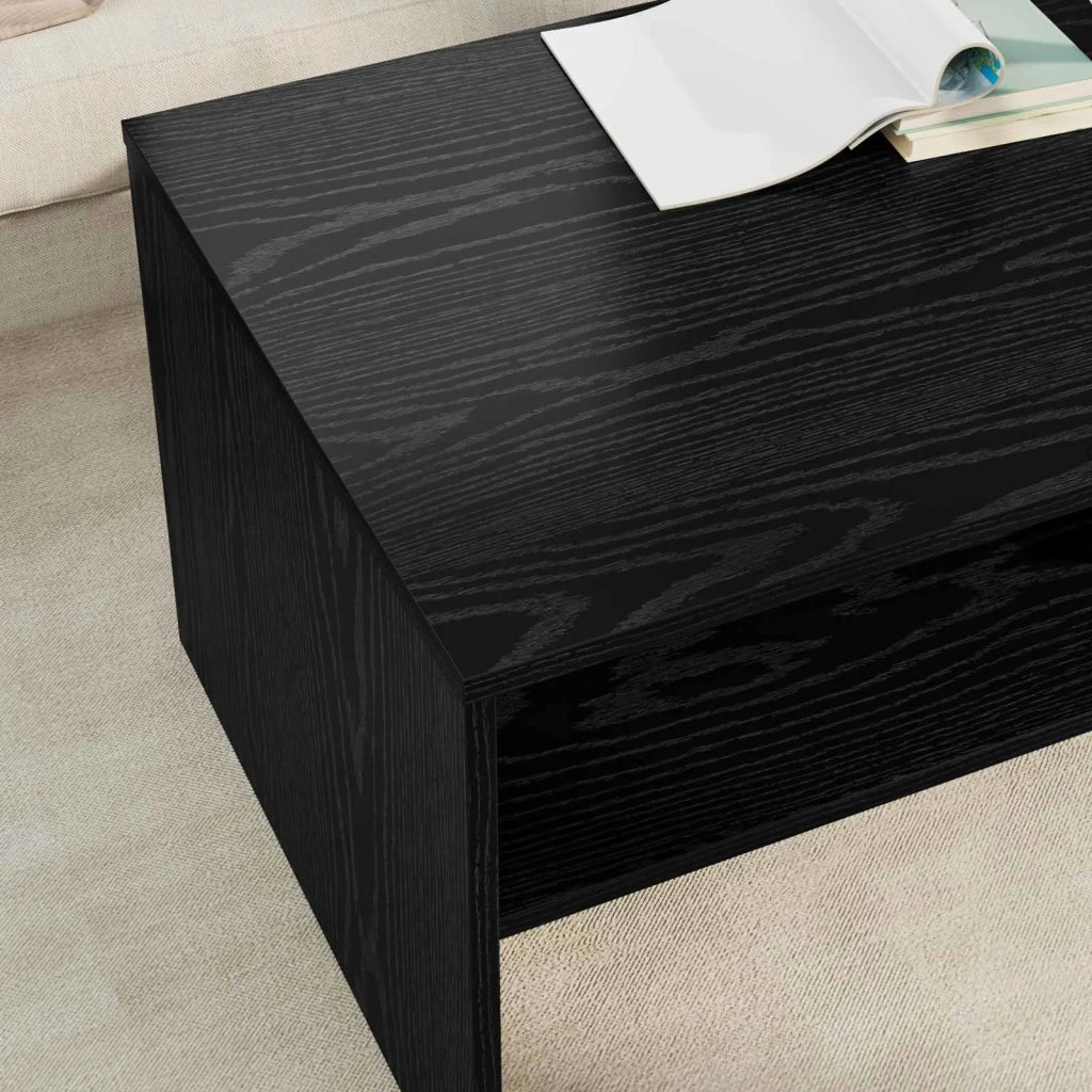 Tavolino da salotto Rovere Nero 100 x 50 x 40 cm 8000285