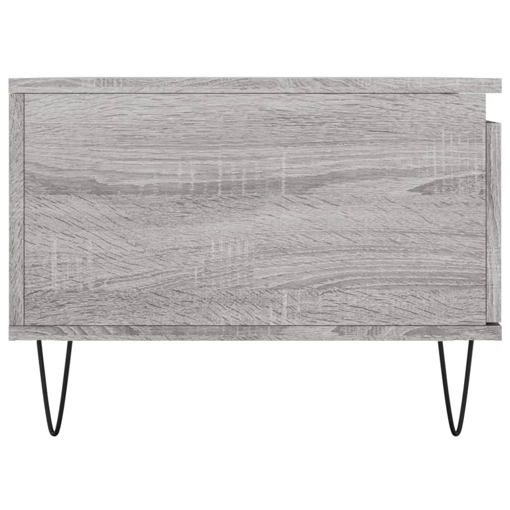 Tavolino Salotto-Tavolino da soggiorno-Tavolo Grigio Sonoma 90x50x36,5 cm Legno Multistrato 351342