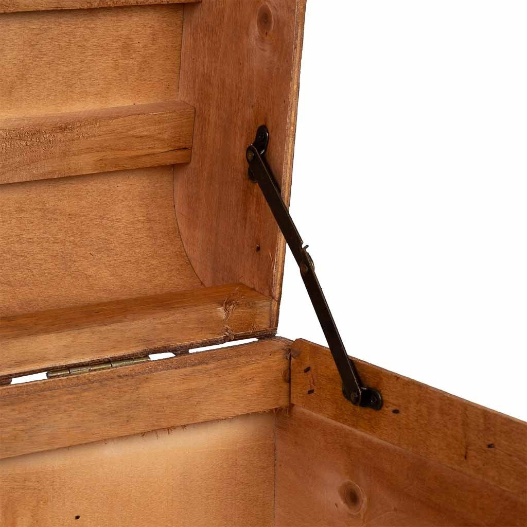 Baule in legno marrone 60x33x36,5