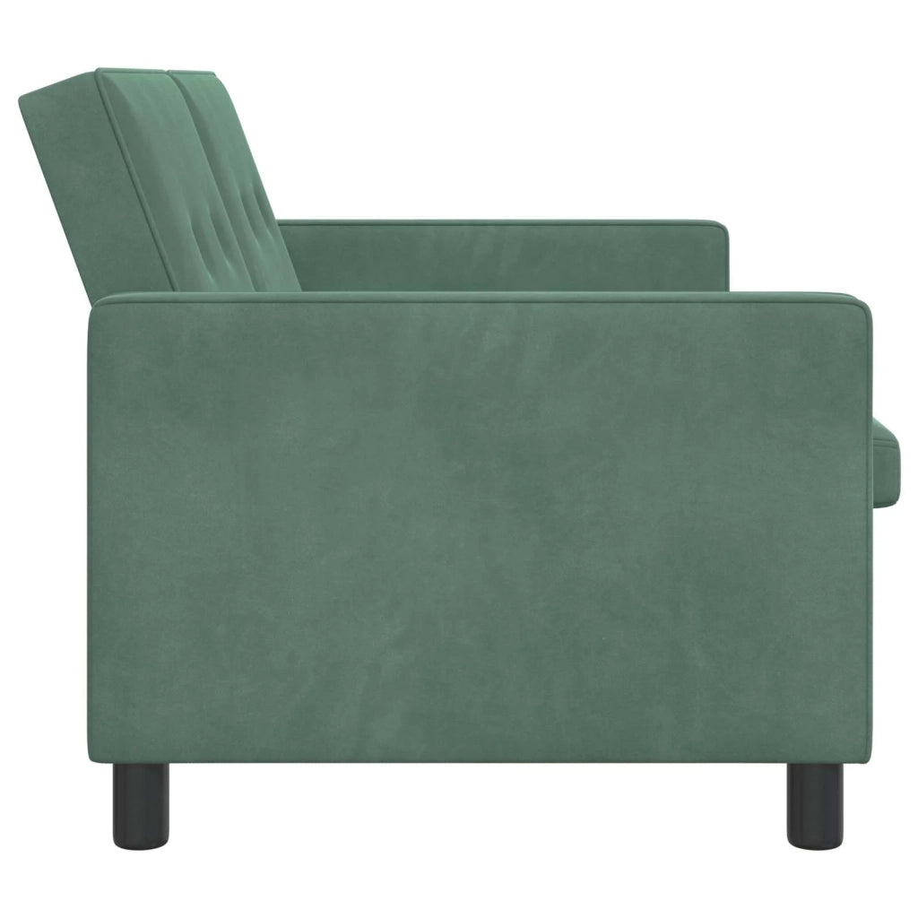Divano letto Verde Mare Tessuto