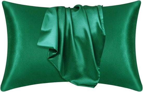 Set di cuscini in seta morbida - 2 pezzi - copertura per cuscino - fodera per letto - copertura per cuscino rettangolare - 51x76cm