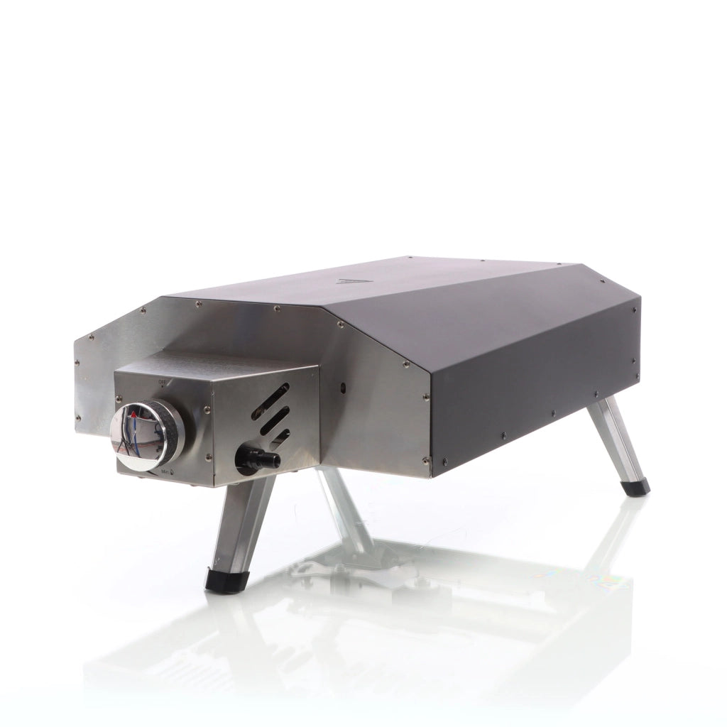 Toboli Forno per pizza a gas con pietra Ø330mm con funzione girevole Fornetto portatile da esterno