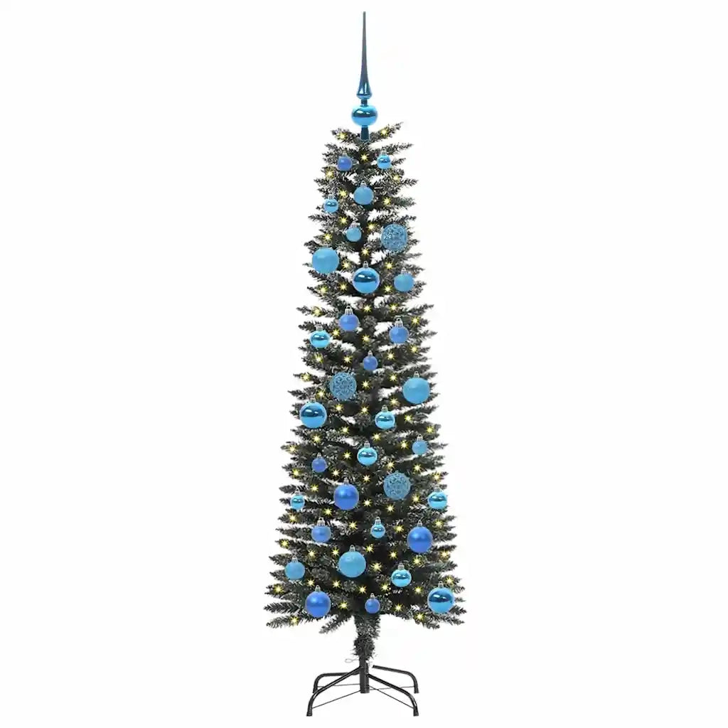 Albero di Natale | Decorazioni natalizie artificiale con 150 LED Verde 150 cm